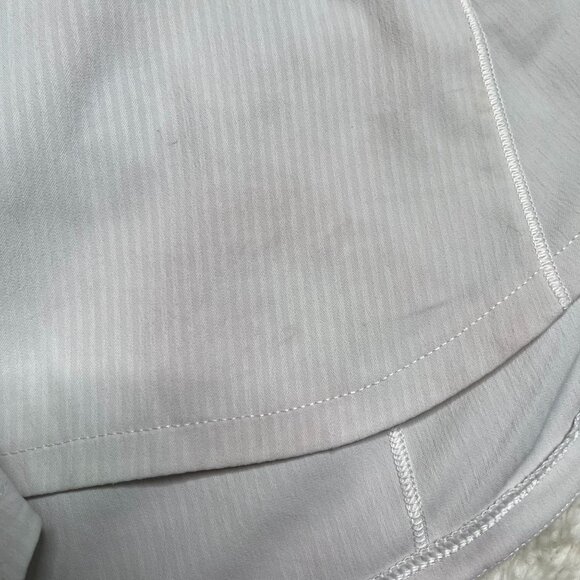 Lululemon LW7AVLT Women's White Speed Up Long Updated Fit Shorts Size 4 - Picture 12 of 12